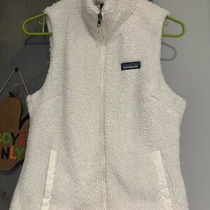 Patagonia birch white Sherpa vest